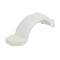 008574 Fulton Trailer Fender 14 inch Tire Size White Fulton White Single Axle Trailer Fender 14" Wheels Triple Step 42-5/8" Long Boat Utility Sale Replacement
