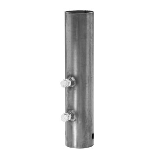 0233100300 BULLDOG Replacement Part Adjustable Round Gooseneck Trailer Hitch Coupler Tube Weld On 20 inch Length w/Pin Hole & 2 Set Bolts, Bulldog Round Gooseneck Trailer Coupler Outer Tube Sleeve Replacement Adapter Hitch 4-1/2" 2 Set Screw 3/4" Pin