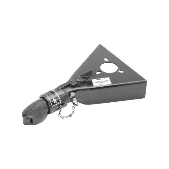 028288 BULLDOG Collar-Lok A-Frame Trailer Hitch Coupler 2 inch Diameter 5000 lbs. Capacity Bulldog Collar-Lok A-Frame Trailer Coupler Tongue 2" Ball 5,000 lbs Low Profile Latch