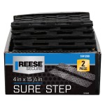 Reese Sure Step Self Stick Rubber Mat for Trailer Wheel Wells Steps Ramps Anywhere where Non Skid Surface is required