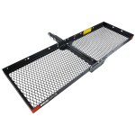 1041500 Reese Explore Trailer Hitch Mount Cargo Carrier Basket 60 inch x 20 inch 1-1/4 inch and 2 inch Receiver 500 lbs. Capacity Reese 20"x60" Cargo Carrier Basket Rack Fits 2" (500 lb) and 1-1/4" (350 lb) Trailer Tow Hitch Receiver Storage Luggage Tray Box Shelf