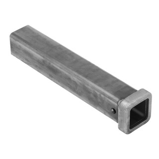 11029 Draw-Tite Trailer Hitch Receiver Fabrication Part 2-1/2 inch Receiver 18 inch Length Unpainted Trailer Hitch Fabrication Part 18" Combo Bar w/Forged Collar 2-1/2" Sq. ID Tow Receiver Unpainted