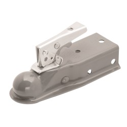 Fulton Fas-Lok Trailer Coupler 2" Channel Tongue 1-7/8" Ball 2,000 lbs. Trigger Latch Primed