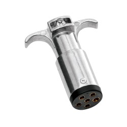 6-Way Round Pin Connector, Trailer End, Metal 6-Way Round Pin Connector, Trailer End, Metal