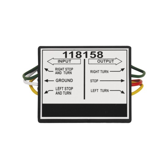 2 to 3 Taillight Converter for Connecting Tow Vehicles w/2 Wire Systems to Towed Vehicles w/3 Wire Systems