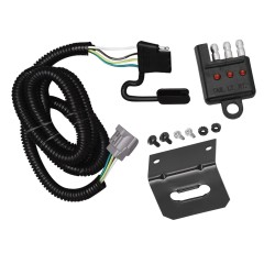 Trailer Wiring and Bracket w/ Light Tester For 01-03 Lexus RX300 Toyota Highlander 01-02 4Runner Land Cruiser 01-07 LX470 08-11 LX570 Plug & Play 4-Flat Harness Trailer Wiring and Bracket w/ Light Tester For 01-03 Lexus RX300 Toyota Highlander 01-02 4Runner Land Cruiser 01-07 LX470 08-11 LX570 Plug & Play 4-Flat Harness