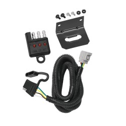 Trailer Wiring and Bracket w/ Light Tester For 10-21 Lexus RX350 18-21 RX350L 10-21 RX450h w/Factory Tow Pkg. Plug & Play 4-Flat Harness