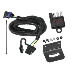 Trailer Wiring and Bracket w/ Light Tester For 10 -16 Cadillac SRX w/Factory Tow Package Plug & Play 4-Flat Harness Trailer Wiring and Bracket w/ Light Tester For 10 -16 Cadillac SRX w/Factory Tow Package Plug & Play 4-Flat Harness