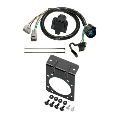 7-Way/4-Flat Combo Trailer Wiring Harness w/ Mounting Bracket 10-14 Lexus GX460 10-11 Toyota 4Runner