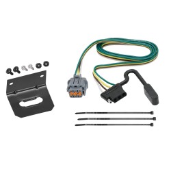 Trailer Wiring and Bracket For 05-21 Nissan Frontier 05-07 Pathfinder 05-15 Xterra 09-12 Equator Plug & Play 4-Flat Harness Trailer Wiring and Bracket For 05-21 Nissan Frontier 05-07 Pathfinder 05-15 Xterra 09-12 Equator Plug & Play 4-Flat Harness