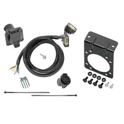 7-Way RV Trailer Wiring Harness w/ Mounting Bracket For 15-21 Ford F-150 All Styles 7-Way RV Trailer Wiring Harness w/ Mounting Bracket For 15-21 Ford F-150 All Styles