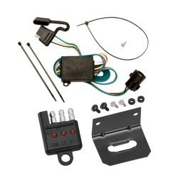 Trailer Wiring and Bracket and Light Tester For 03-06 KIA Sorento All Styles 4-Flat Harness Plug Play