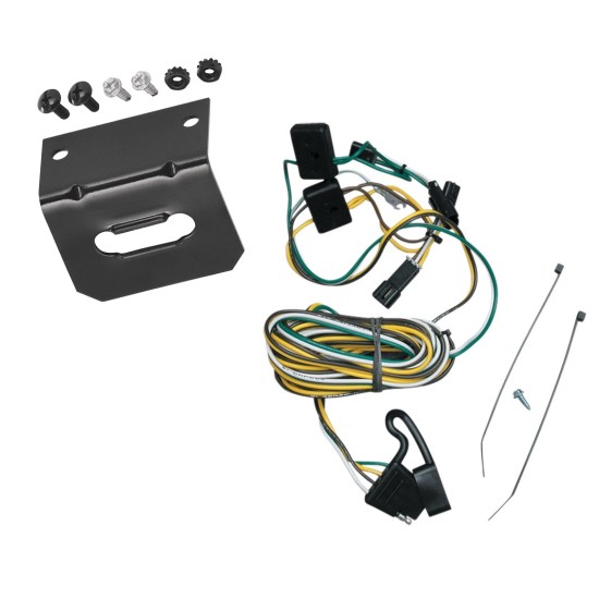 Plug and Play T-One Wiring Harness Connector 4-Flat Mounting Bracket 118338 118144 Tekonsha Trailer Wiring and Bracket 87-95 Chevy G10 G20 G30 GMC G1500 G2500 G3500 Van 4-Flat Harness Plug Play 87 88 89 90 91 92 93 94 95 1987 1988 1989 1990 1991 1992 1993 Trailer Wiring and Bracket For 87-95 Chevy G10 G20 G30 GMC G1500 G2500 G3500 Van 4-Flat Harness Plug Play