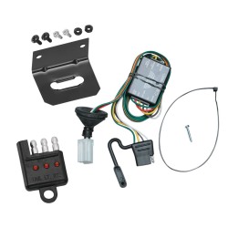 Trailer Wiring and Bracket w/ Light Tester For 96-99 Acura SLX 92-02 Isuzu Trooper Plug & Play 4-Flat Harness