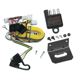 Trailer Wiring and Bracket w/ Light Tester For 97-01 Toyota Camry 4 Dr. Sedan Plug & Play 4-Flat Harness