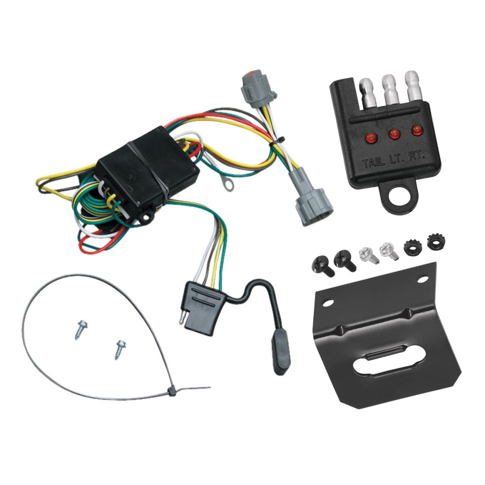Trailer Wiring and Bracket and Light Tester For 98-04 ... 98 nissan frontier trailer wiring 