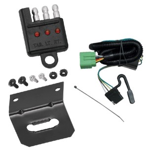 Plug and Play T-One Wiring Harness Connector 4-Flat Mounting Bracket 4-Flat Car End Tester w/ LED Display 118369 118144 20114 Tekonsha Trailer Wiring and Bracket Light Tester 99-04 Jeep Grand Cherokee Plug Play 4-Flat Harness 99 00 01 02 03 04 1999 2000 Trailer Wiring and Bracket w/ Light Tester For 99-04 Jeep Grand Cherokee Plug & Play 4-Flat Harness