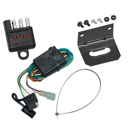 Plug and Play T-One Wiring Harness Connector 4-Flat Mounting Bracket 4-Flat Car End Tester w/ LED Display 118372 118144 20114 Tekonsha Trailer Wiring and Bracket Light Tester 98-04 Chevy Tracker 96-97 GEO Tracker 99-05 Suzuki Grand Vitara 89-98 Sidekick Trailer Wiring and Bracket w/ Light Tester For 98-04 Chevy Tracker 96-97 GEO Tracker 99-05 Suzuki Grand Vitara 89-98 Sidekick 99-04 Vitara 02-06 XL-7 Plug & Play 4-Flat Harness