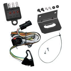 Trailer Wiring and Bracket w/ Light Tester For 01-03 Town & Country Voyager Caravan Grand Caravan Plug & Play 4-Flat Harness Trailer Wiring and Bracket w/ Light Tester For 01-03 Town & Country Voyager Caravan Grand Caravan Plug & Play 4-Flat Harness