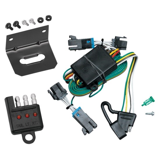 Plug and Play T-One Wiring Harness Connector 4-Flat Mounting Bracket 4-Flat Car End Tester w/ LED Display 118377 118144 20114 Tekonsha Trailer Wiring and Bracket Light Tester 00-02 Chevy Express GMC Savana 1500 2500 3500 Plug Play 4-Flat Harness 00 01 02 Trailer Wiring and Bracket w/ Light Tester For 00-02 Chevy Express GMC Savana 1500 2500 3500 Plug & Play 4-Flat Harness