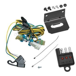 Trailer Wiring and Bracket w/ Light Tester For 02-07 Buick Rendezvous 01-05 Pontiac Aztek Plug & Play 4-Flat Harness