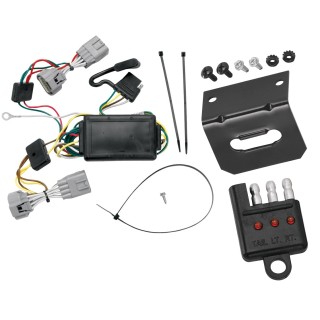 Plug and Play T-One Wiring Harness Connector 4-Flat Mounting Bracket 4-Flat Car End Tester w/ LED Display 118394 118144 20114 Tekonsha Trailer Wiring and Bracket Light Tester 05-06 Jeep Grand Cherokee Plug Play 4-Flat Harness 05 06 2005 2006 Trailer Wiring and Bracket w/ Light Tester For 05-06 Jeep Grand Cherokee Plug & Play 4-Flat Harness