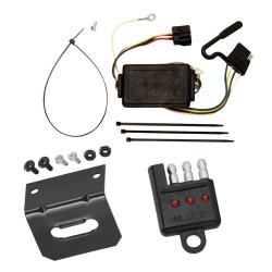 Trailer Wiring and Bracket w/ Light Tester For 05-10 KIA Sportage 6 Cyl. Plug & Play 4-Flat Harness