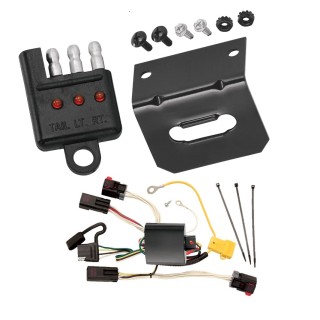 Plug and Play T-One Wiring Harness Connector 4-Flat Mounting Bracket 4-Flat Car End Tester w/ LED Display  118406 118144 20114 Tekonsha Trailer Wiring and Bracket Light Tester 08-10 Chrysler 300 05-07 300 C Plug Play 4-Flat Harness 05 06 07 08 09 10 2005  Trailer Wiring and Bracket w/ Light Tester For 08-10 Chrysler 300 05-07 300 C Plug & Play 4-Flat Harness