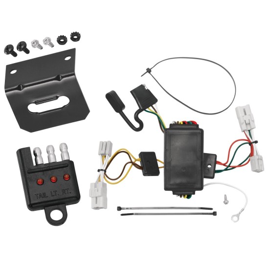 Plug and Play T-One Wiring Harness Connector 4-Flat Mounting Bracket 4-Flat Car End Tester w/ LED Display 118414 118144 20114 Tekonsha Trailer Wiring and Bracket Light Tester 04-06 Scion xB Plug Play 4-Flat Harness 04 05 06 2004 2005 2006 Trailer Wiring and Bracket w/ Light Tester For 04-06 Scion xB Plug & Play 4-Flat Harness