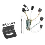 Trailer Wiring and Bracket For 07-13 Jeep Grand Cherokee All Styles 4-Flat Harness Plug Play