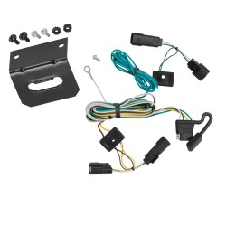 Trailer Wiring and Bracket For 07-10 Saturn Outlook Plug & Play 4-Flat Harness