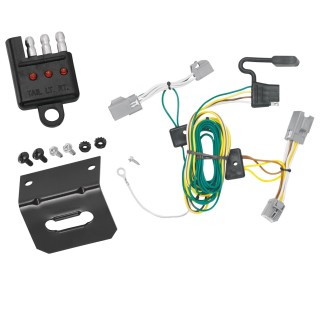 Plug and Play T-One Wiring Harness Connector 4-Flat Mounting Bracket 4-Flat Car End Tester w/ LED Display 118448 118144 20114 Tekonsha Trailer Wiring and Bracket Light Tester 08-09 Taurus X Plug Play 4-Flat Harness 08 09 2008 2009 Trailer Wiring and Bracket w/ Light Tester For 08-09 Ford Taurus X Plug & Play 4-Flat Harness