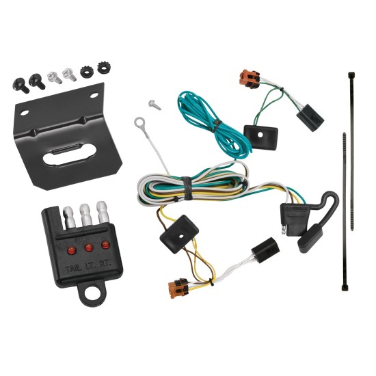 Plug and Play T-One Wiring Harness Connector 4-Flat Mounting Bracket 4-Flat Car End Tester w/ LED Display 118451 118144 20114 Tekonsha Trailer Wiring and Bracket Light Tester 07-12 GMC Acadia Plug Play 4-Flat Harness 07 08 09 10 11 12 2007 2008 2009 2010 Trailer Wiring and Bracket w/ Light Tester For 07-12 GMC Acadia Plug & Play 4-Flat Harness