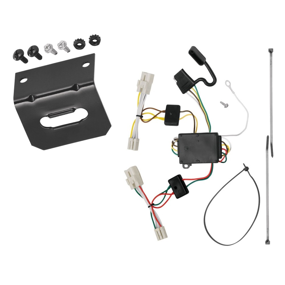 Plug and Play T-One Wiring Harness Connector 4-Flat Mounting Bracket Installation Instructions 118453 118144 Tekonsha Trailer Wiring and Bracket 11-20 KIA Optima 07-09 KIA Amanti Plug Play 4-Flat Harness 07 08 09 11 12 13 14 15 16 17 18 19 20 2007 2008 20 Trailer Wiring and Bracket For 11-20 KIA Optima 07-09 KIA Amanti Plug & Play 4-Flat Harness