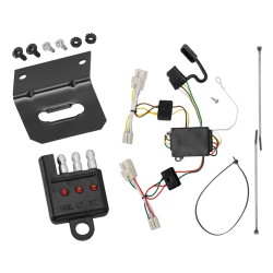 Trailer Wiring and Bracket w/ Light Tester For 11-20 KIA Optima 07-09 KIA Amanti Plug & Play 4-Flat Harness