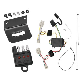 Plug and Play T-One Wiring Harness Connector 4-Flat Mounting Bracket 4-Flat Car End Tester w/ LED Display 118453 118144 20114 Tekonsha Trailer Wiring and Bracket Light Tester 11-20 KIA Optima 07-09 KIA Amanti Plug Play 4-Flat Harness 07 08 09 11 12 13 14 Trailer Wiring and Bracket w/ Light Tester For 11-20 KIA Optima 07-09 KIA Amanti Plug & Play 4-Flat Harness