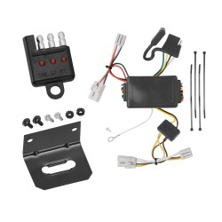Trailer Wiring and Bracket w/ Light Tester For 09-12 Hyundai Elantra Touring 5 Dr. 01-06 Santa Fe Plug & Play 4-Flat Harness Trailer Wiring and Bracket w/ Light Tester For 09-12 Hyundai Elantra Touring 5 Dr. 01-06 Santa Fe Plug & Play 4-Flat Harness