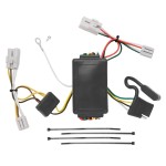 Trailer Wiring and Bracket w/ Light Tester For 09-12 Hyundai Elantra Touring 5 Dr. 01-06 Santa Fe Plug & Play 4-Flat Harness