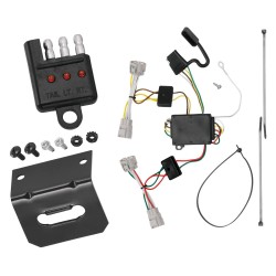 Trailer Wiring and Bracket w/ Light Tester For 09-15 Toyota Tacoma 93-98 T100 08-12 Hilux Plug & Play 4-Flat Harness Trailer Wiring and Bracket w/ Light Tester For 09-15 Toyota Tacoma 93-98 T100 08-12 Hilux Plug & Play 4-Flat Harness