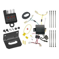 Trailer Wiring and Bracket w/ Light Tester For 11-14 Toyota Sienna 15-20 Sienna SE Plug & Play 4-Flat Harness