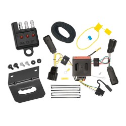 Trailer Wiring and Bracket w/ Light Tester For 11-14 Ford Edge Plug & Play 4-Flat Harness Trailer Wiring and Bracket w/ Light Tester For 11-14 Ford Edge Plug & Play 4-Flat Harness