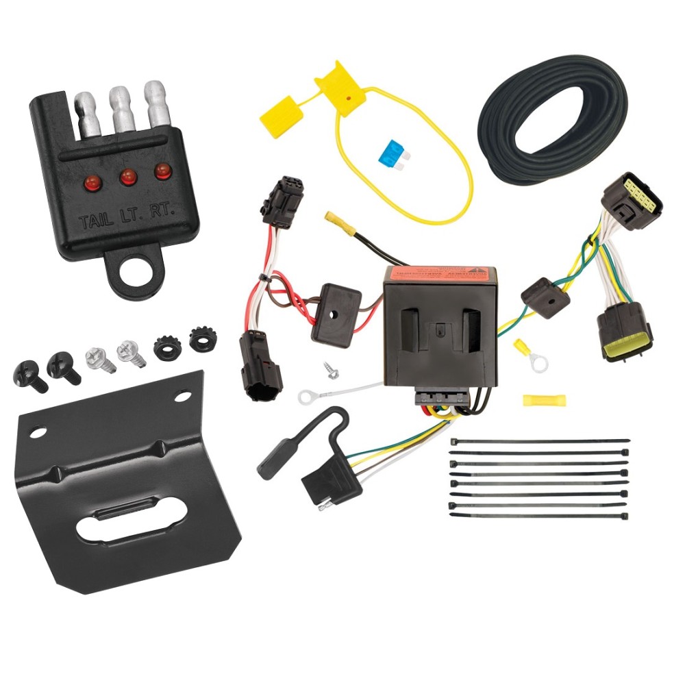 Trailer Wiring and Bracket and Light Tester For 11-16 KIA