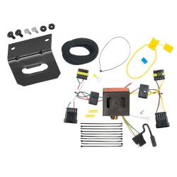 Trailer Wiring and Bracket For 12-19 FIAT 500 Plug & Play 4-Flat Harness