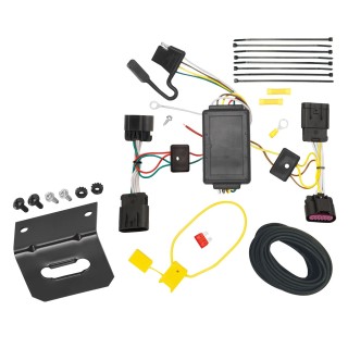 Plug and Play T-One Wiring Harness Connector 4-Flat Mounting Bracket Installation Instructions 118550 118144 Tekonsha Trailer Wiring and Bracket 2011 Chrysler 200 Dodge Avenger Plug Play 4-Flat Harness Trailer Wiring and Bracket For 2011 Chrysler 200 Dodge Avenger Plug & Play 4-Flat Harness