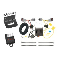 Trailer Wiring and Bracket w/ Light Tester For 13-18 Hyundai Santa Fe Plug & Play 4-Flat Harness Trailer Wiring and Bracket w/ Light Tester For 13-18 Hyundai Santa Fe Plug & Play 4-Flat Harness