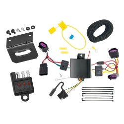 Trailer Wiring and Bracket w/ Light Tester For 12-14 Chrysler 200 Dodge Avenger Plug & Play 4-Flat Harness Trailer Wiring and Bracket w/ Light Tester For 12-14 Chrysler 200 Dodge Avenger Plug & Play 4-Flat Harness