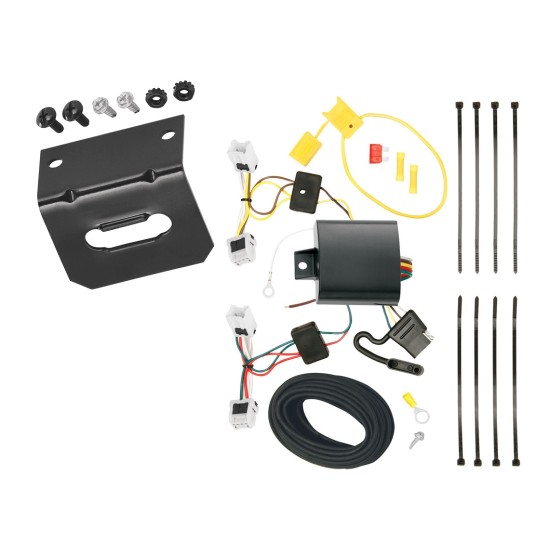 Trailer Wiring and Bracket For 13-22 Nissan Sentra Excluding SR, SR Turbo and Nismo 14-19 Versa Note Plug & Play 4-Flat Harness Trailer Wiring and Bracket For 13-22 Nissan Sentra Excluding SR, SR Turbo and Nismo 14-19 Versa Note Plug & Play 4-Flat Harness