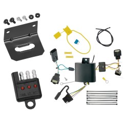 Trailer Wiring and Bracket w/ Light Tester For 15-23 Dodge Charger Plug & Play 4-Flat Harness