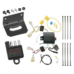 Trailer Wiring and Bracket w/ Light Tester For 11-19 Hyundai Sonata Hybrid Plug & Play 4-Flat Harness