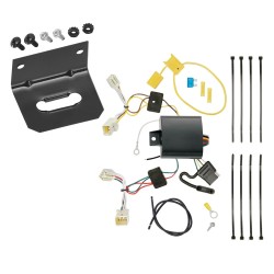 Trailer Wiring and Bracket For 11-19 Hyundai Sonata Hybrid 4-Flat Harness Plug Play